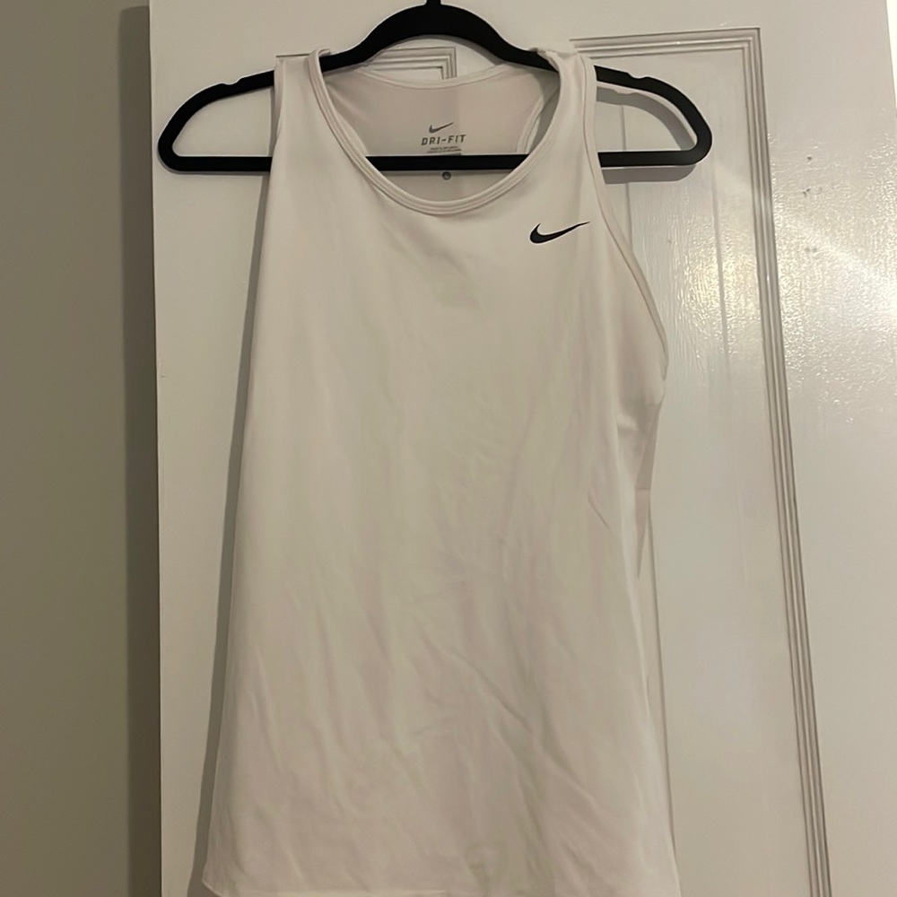 White Nike Racerback Tank